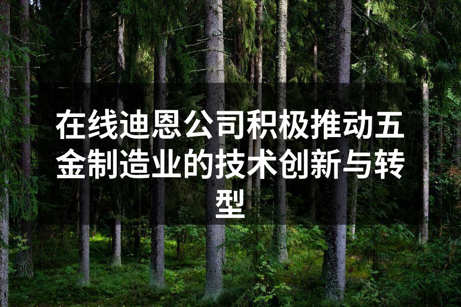 在线迪恩的现代化生产设备
